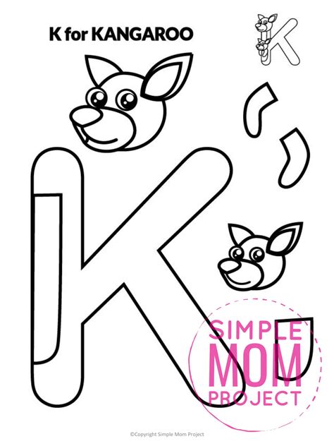 Free Printable Letter K Craft Template Letter K Crafts Preschool