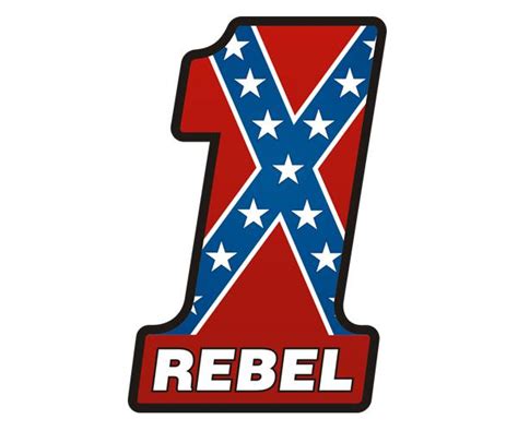 Buy Rebel 1 Decal 5x33 Southern Confederate Flag Dixie South Vinyl