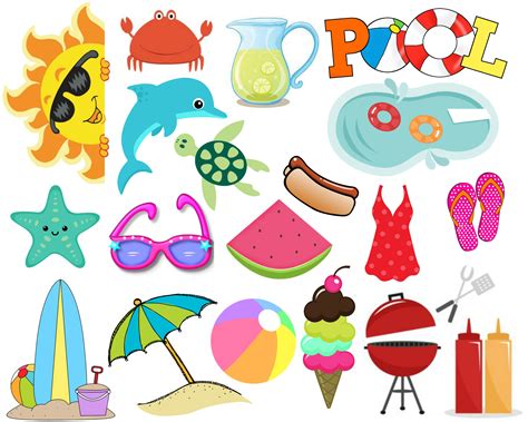 Free Printable Summer Clip Art Free Printable A To Z