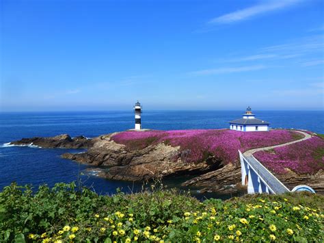 Spain Galicia Lugo Ribadeo Isle Pancha Sealigth Paisajes De
