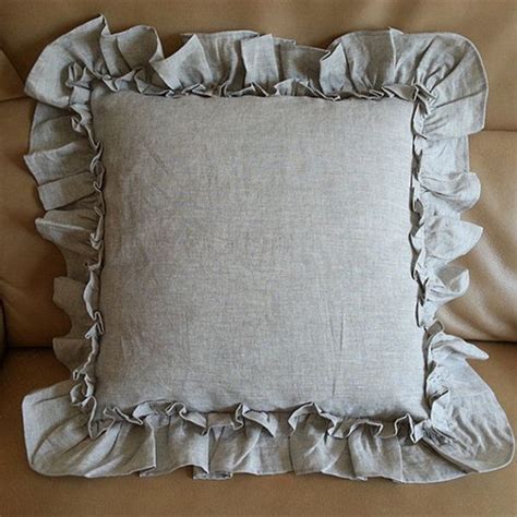 Sign up for uo rewards and get 10% off your next purchase. Vintage Ruffle pillow covers in natural linen medium ...