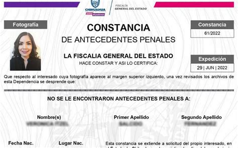 Cómo obtener el certificado de antecedentes no penales en México