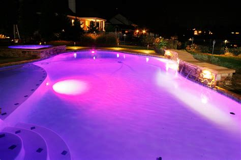 Swimming Pool Lighting Nightscapes Outdoor Lighting Design