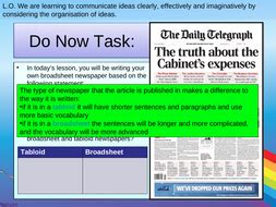 However what i was really good at was the question 5's, really had to put in a lot of work in q's 2, 3 and 4 on both papers to improve. AQA English Language Paper 2 Section B (Question Five) | Teaching Resources