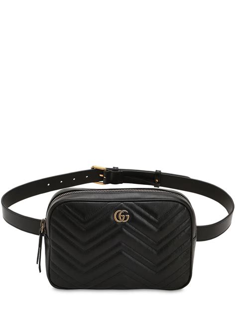 413 items on sale from $394. Gucci Marmont Quilted Leather Belt Bag in Black for Men - Lyst