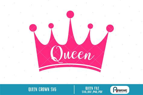 Queen With Crown Svg Layered Svg Cut File Amazing Font For Designer
