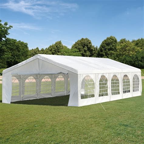 quictent 16 x32 party tent heavy duty wedding tent outdoor gazebo event shelter canopy with 4