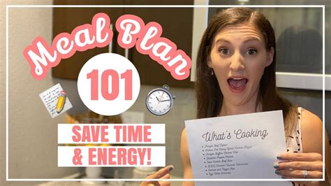 How I Meal Plan Every Week Meal Planning Tips That Actually Work Youtube