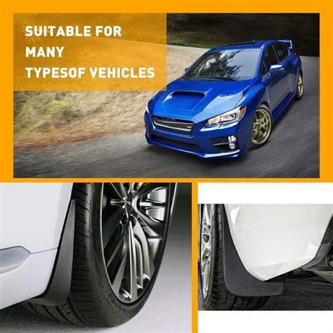 Pcs Car Mud Flaps Splash Guards For Front Or Rear Auto Universal