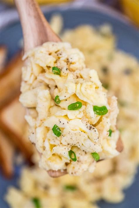 Both of these mean a longer cooking time, and more moisture that needs to evaporate. How To Make Scrambled Eggs video - Sweet and Savory Meals