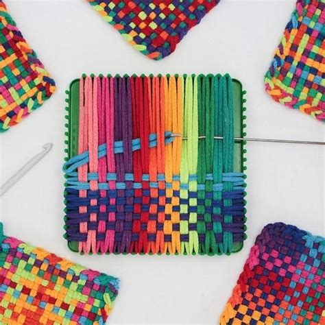 Potholder Loom Rainbow Potholder Loom Diy Weaving Plastic Crochet