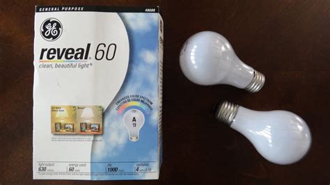 Ge 60watt Reveal Incandescent Light Bulbs Youtube