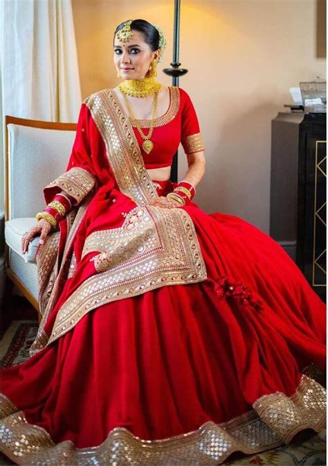 Discover More Than 83 Blood Red Colour Bridal Lehenga Super Hot Poppy