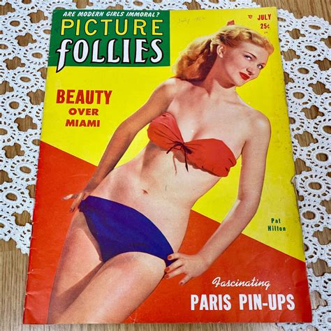 1950s 1952 Picture Follies Magazine Vintage Burlesque Show Etsy