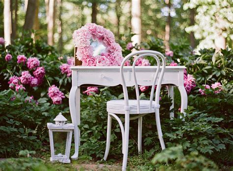 In the spring, surround yourself with the lush english roses in our manicured rose garden. romantic spring wedding outdoor venue enchanted garden pink green | OneWed.com