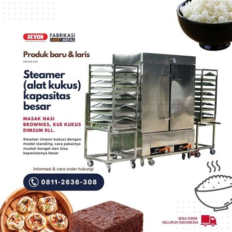 Mesin Masak Nasi Bandung Untuk Catering Rumah Makan REVON