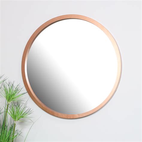 Extra Large Round Copper Wall Mirror 100cm X 100cm