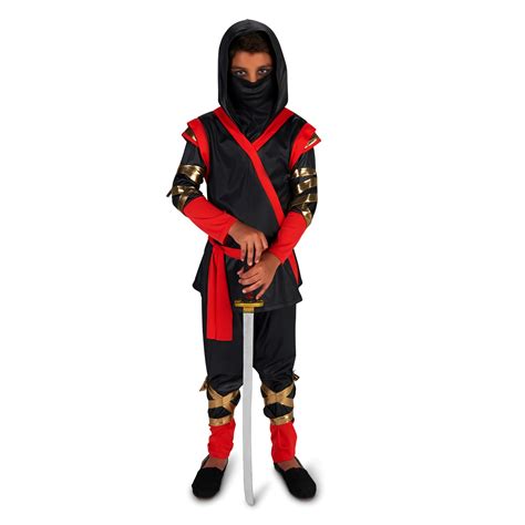 Buy Black And Red Ninja Child Costume