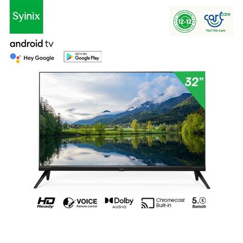 Syinix 32a1s32 Inch Frameless Smart Android Tv Netflix Youtube