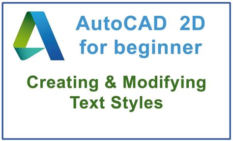 How To Create And Modify Text Styles Tutorial Autocad
