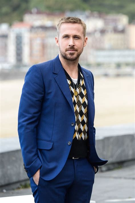 Ryan Gosling Demos The Proper Way To Wear A V Neck Sweater