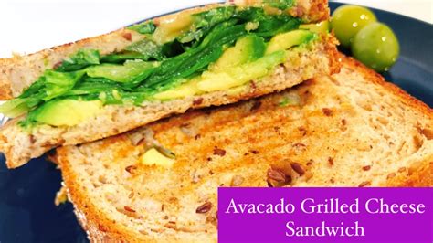 Grilled Avocado Cheese Sandwich Avocado Sandwich Healthy Sanchwich