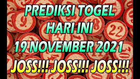 Prediksi Togel Hari Ini 19 November 2021 Bocoran Togel Hari Ini 19 November 2021 Youtube