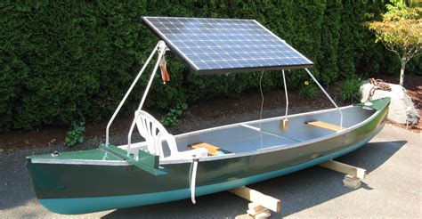 Off Grid Solar Bike And Solar Canoe With Sanyo Modules Greentech