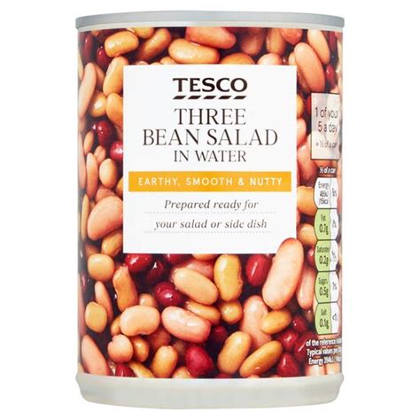 Tesco Wholefood Three Bean Salad In Water 400g Tesco