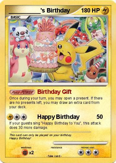 Pokémon S Birthday 2 2 Birthday T My Pokemon Card