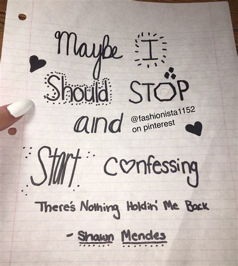 Maybe you would like to learn more about one of these? there's nothing holdin' me back (shawn mendes) | Shawn ...