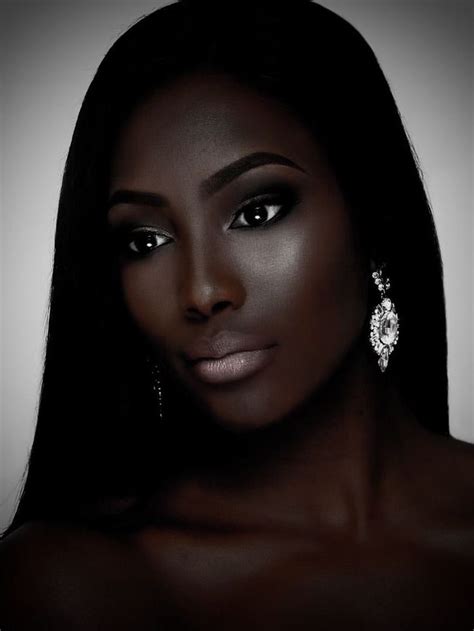 Black Women Art Black Girls Dark Skin Beauty Dark Skin Makeup