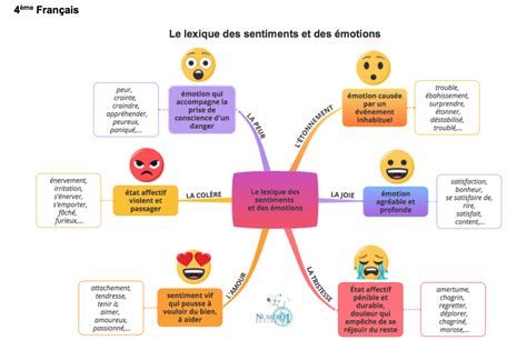 Le Lexique Des Sentiments Et Des émotions Leçon Et Exercices 4ème