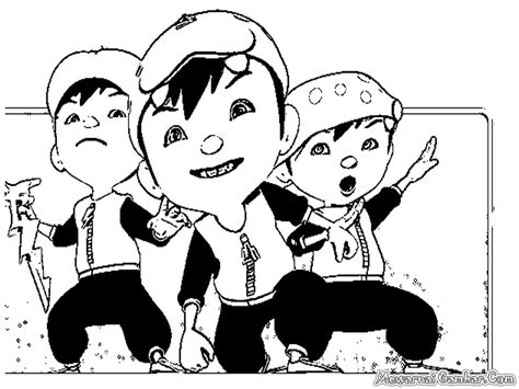 Mewarnai Gambar BoBoiBoy | Mewarnai Gambar