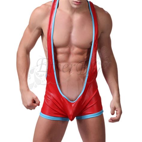 Hot Sexy Men S Bodysuit Wrestling Singlet Outfits Leotard Underwear Gay