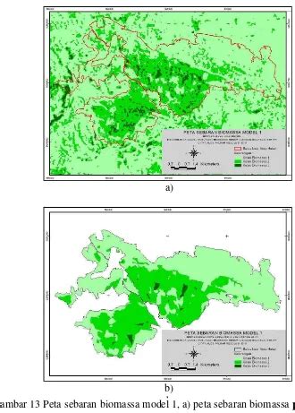 Penyusunan Model Pendugaan Dan Pemetaan Biomassa Permukaan Pada Tegakan
