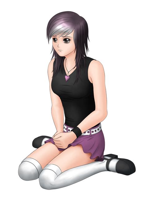 anime emo girl colored by jdp89 on deviantart