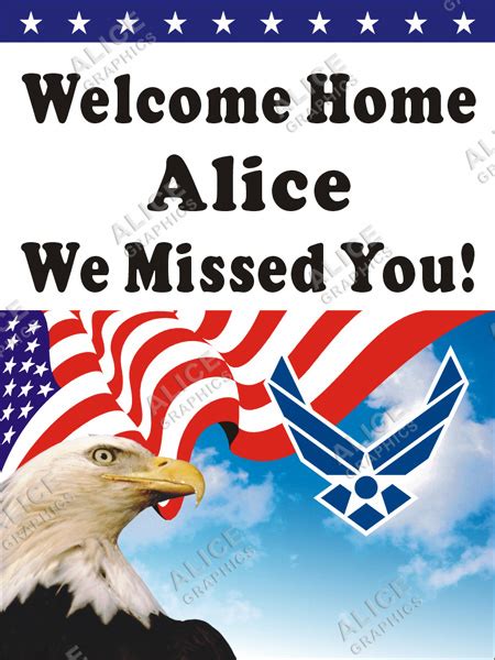 36inx48in Custom Personalized Us Us Air Force Airman Welcome Home