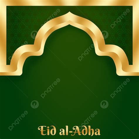 Plain Green Eid Al Adha Greeting Background Green Eid Al Adha