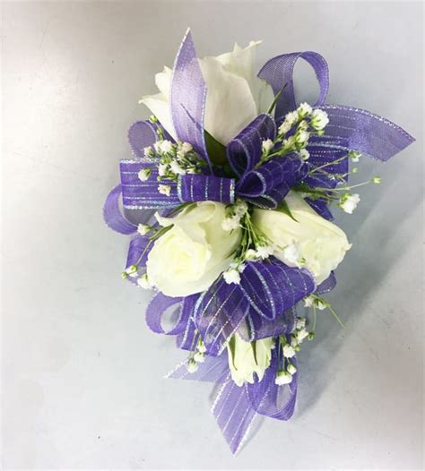 Spray Rose Corsage With Fancy Ribbon In San Jose Ca Valley Florist