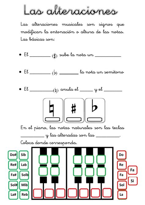 Ficha Online De Lenguaje Musical Para Quinto De Primaria Puedes Hacer