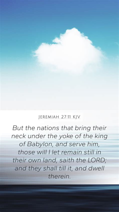 Jeremiah 2711 Kjv Mobile Phone Wallpaper But The Nations That Bring