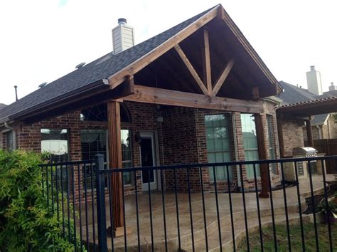 Open Gable Roof Traditional Patio Dallas By Urban Oasis Outdoor