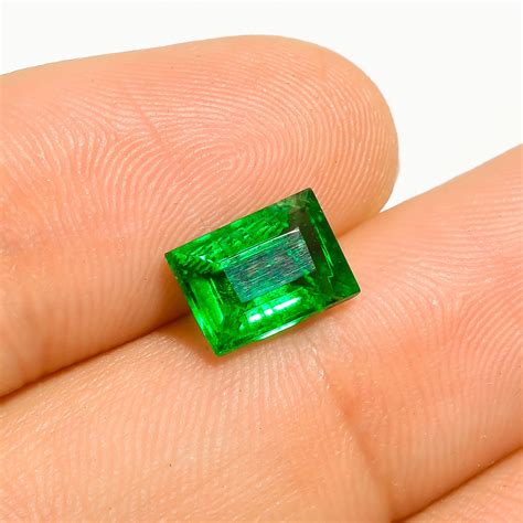 Exclusive Top Grade Quality Lab Created Green Emerald Etsy