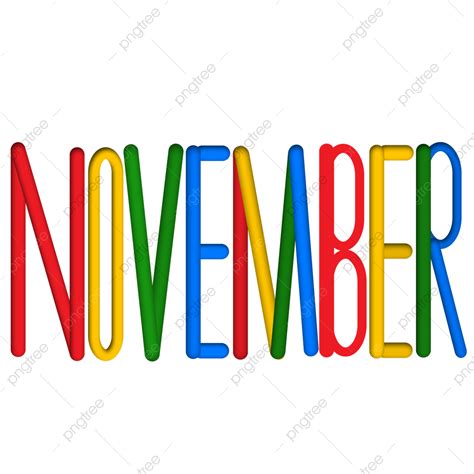 November Month Clipart Transparent Png Hd Happy November 2021 Month Of