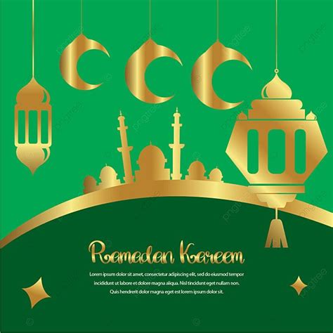 Ramadhan Dengan Siluet Lentera Dan 3 Bulan Sabit Ramadan Nanti Bulan