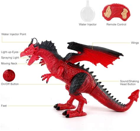 Remote Control Flying Red Dragon Popit Kingdom Maltas Coolest Toy Shop