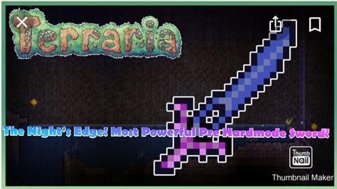 Terraria How To Craft The Nights Edge YouTube