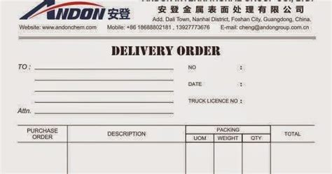 Lembar pertama yang berwarna putih dijadikan sebagai bukti beberapa contoh surat jalan yang dapat ditemui antara lain surat jalan pengiriman barang, surat jalan kendaraan, surat jalan barang keluar, surat jalan tugas. Contoh Surat Pengantar Delivery Order