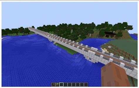 Powered Rail Bridge No Top Old Schematic Site Transfer Minecraft Map